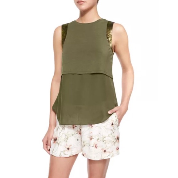 Haute Hippie Tops - Haute Hippie Embellished Cap Sleeve Tank Haute Hippie Tops - Haute Hippie Embellished Cap Sleeve Tank
